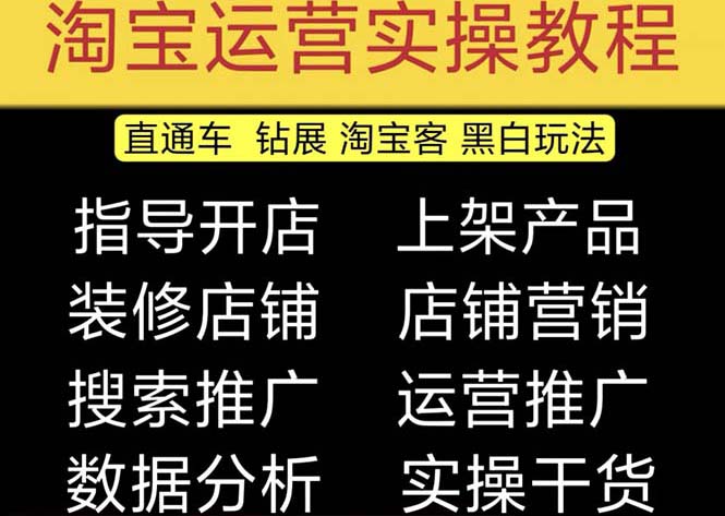 2023淘宝开店教程0基础到高级全套视频网店电商运营培训教学课程（2月更新）-创客军团