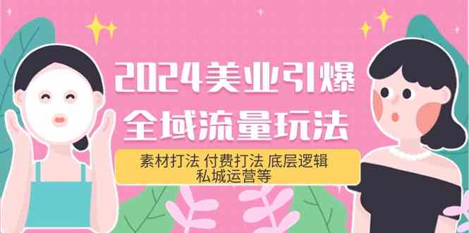 2024美业引爆全域流量玩法，素材打法 付费打法 底层逻辑 私城运营等(31节)-创客军团