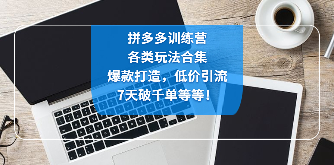 拼多多训练营：各玩法合集，爆款打造，低价引流，7天破千单等等！-创客军团