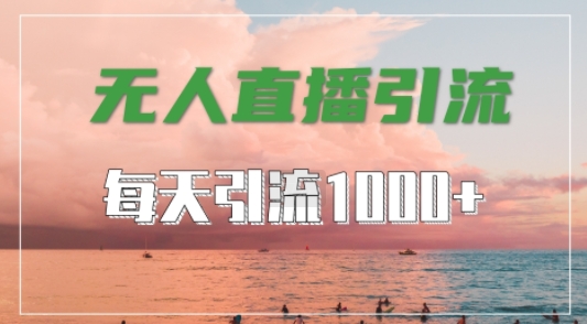 抖音快手视频号全平台通用，无人直播引流法，超暴力引流1000+高质量精准创业粉【揭秘】-创客军团